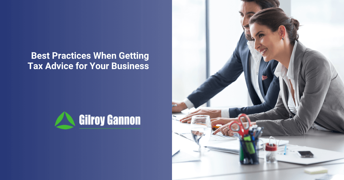 Best Practices When Getting Tax Advice For Your Business