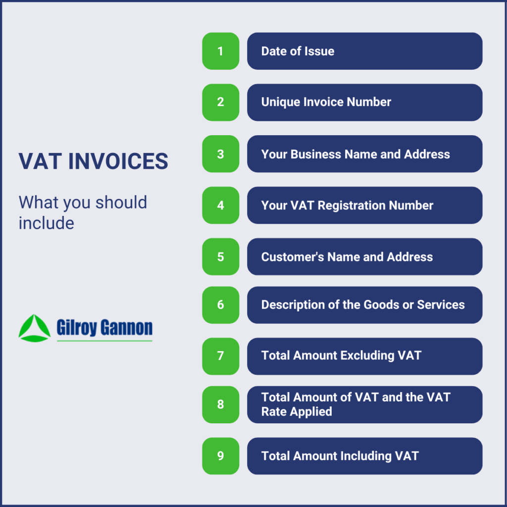 What You Should Include on a VAT Invoice
