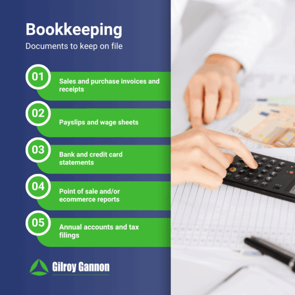 Bookkeeping - Documents to keep on file Bookkeeping - Documents to keep on file